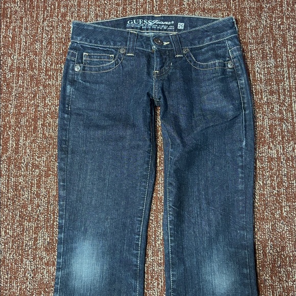 Guess vintage daredevil boot low rise dark wash denim women’s 26 - Picture 5 of 16